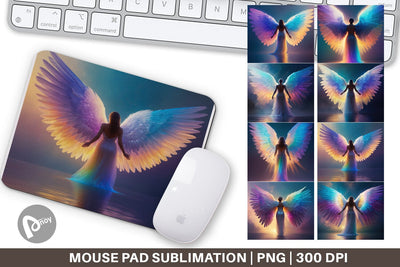 Mouse Pad Winged Angel Sublimation artnoy 