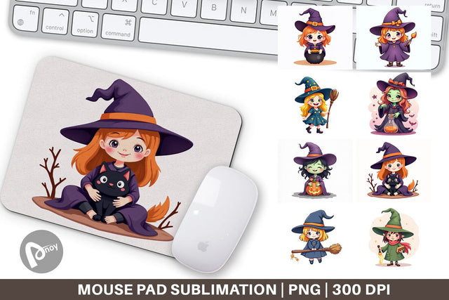 Mouse Pad Witch Vibes Sublimation artnoy 