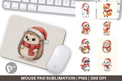 Mouse Pad Woodland Animals Sublimation artnoy 
