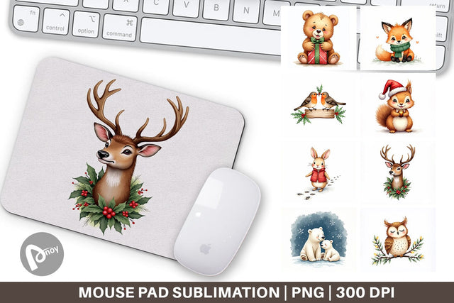 Mouse Pad Woodland Whimsy Sublimation artnoy 