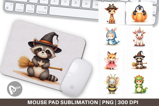 Mouse Pad Wrong Costume Baby Animals Sublimation artnoy 