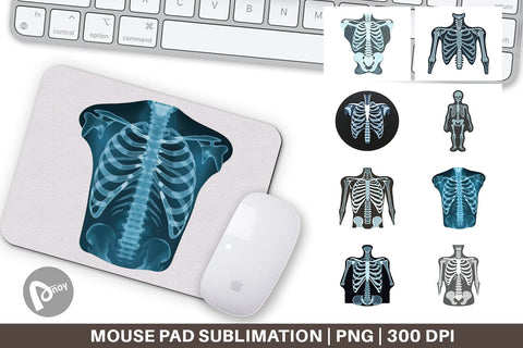 Mouse Pad X-Ray Scan Sublimation artnoy 