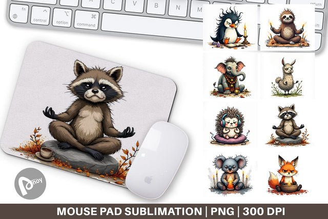 Mouse Pad Zen Fail Critters Sublimation artnoy 