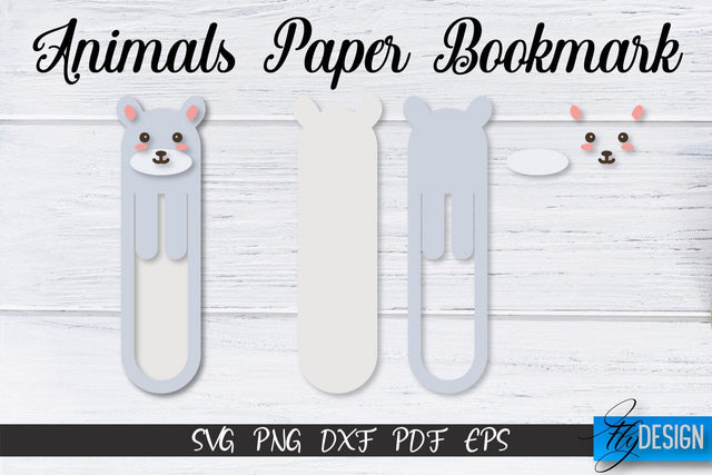 Mouse Paper Bookmark SVG | Bookmark SVG Design | Book Lover SVG Fly Design 