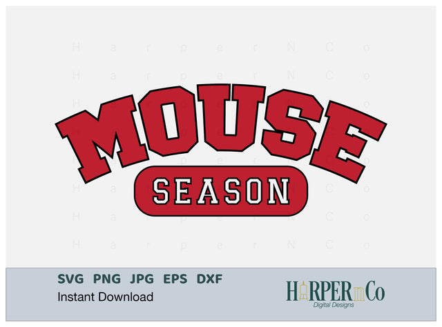 Mouse Season Laser SVG EPS Cut File SVG HarperNCo 