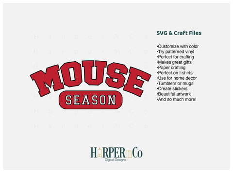 Mouse Season Laser SVG EPS Cut File SVG HarperNCo 