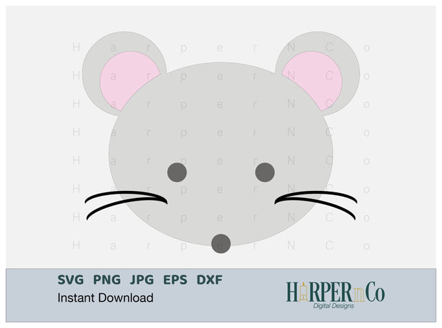 Mouse SVG PNG Cut EPS File SVG HarperNCo 