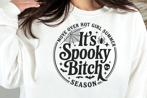 Move Over Hot Girl Summer It's Spooky Bitch Season SVG, Funny Halloween Shirt SVG, Spooky Season Svg SVG DesignDestine 