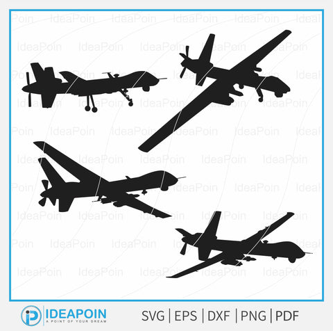 mq-9 reaper svg, MQ-9 Reaper Digital SVG bundle, MQ-9 Reaper, Airplane Svg, Drone Svg, Drone Clipart, Drone Png SVG Dinvect 