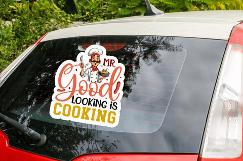 Mr good looking is Sticker Design Sublimation Regulrcrative 