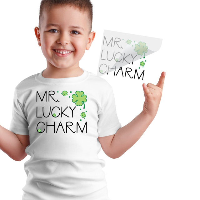 Mr Lucky Charm Iron On T Shirt Transfer Physical So Fontsy T-Shirt Iron-On Transfer Shop 4x4