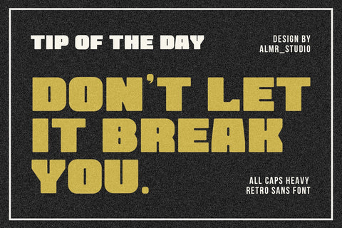 Mr.Buckley - Heavy Retro Sans Font studioalmeera 