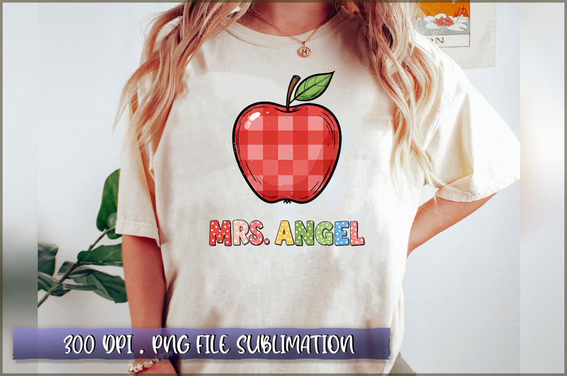 Mrs angel You Are Alphabet Teacher School Sublimation Sublimation Shetara Begum 