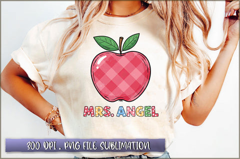 Mrs angel You Are Alphabet Teacher School Sublimation Sublimation Shetara Begum 