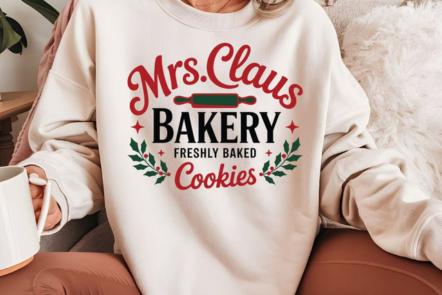 Mrs claus Bakery Freshly SVG Angelina750 