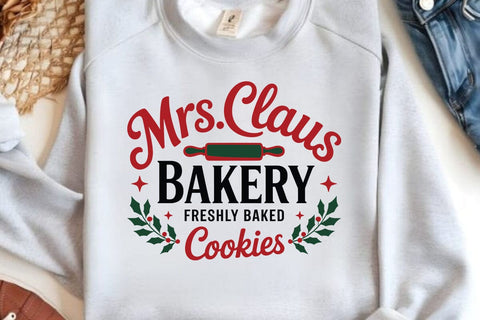 Mrs claus Bakery Freshly SVG Angelina750 