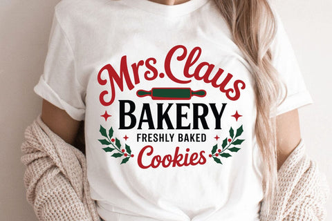 Mrs claus Bakery Freshly SVG Angelina750 