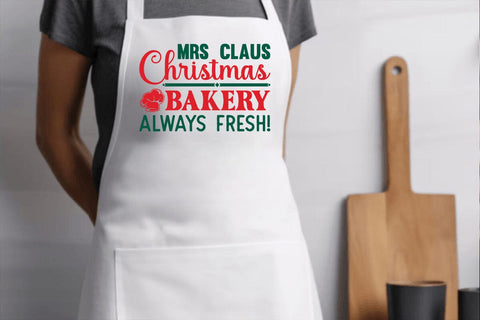 mrs claus christmas bakery always fresh SVG Angelina750 