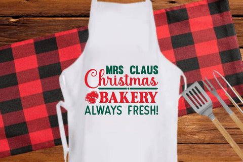 mrs claus christmas bakery always fresh SVG Angelina750 