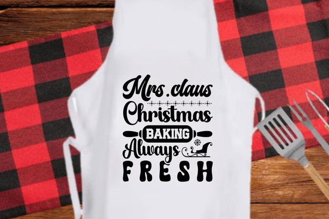 Mrs claus Christmas Baking Always Fresh SVG Angelina750 