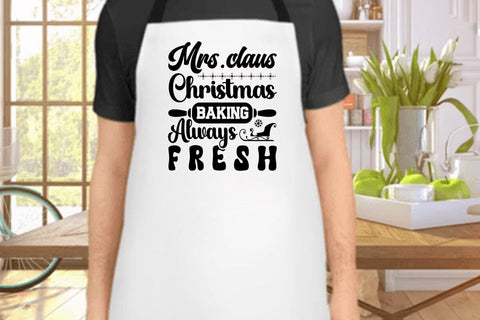 Mrs claus Christmas Baking Always Fresh SVG Angelina750 