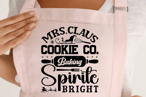 Mrs claus Cookie Co baking Spirite Bright SVG Angelina750 