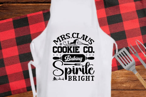 Mrs claus Cookie Co baking Spirite Bright SVG Angelina750 