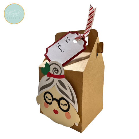 Mrs. Claus Gable Gift Box SVG Sharia Morton Designs 