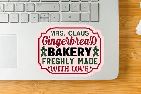 mrs claus gingerbread bakery freshly made with love SVG Angelina750 