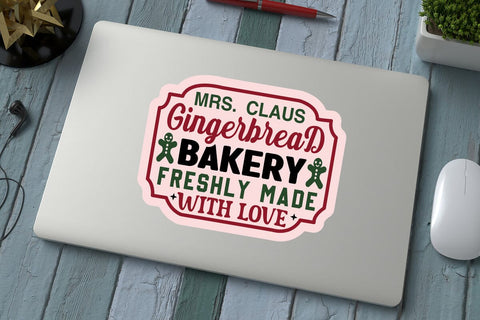 mrs claus gingerbread bakery freshly made with love SVG Angelina750 