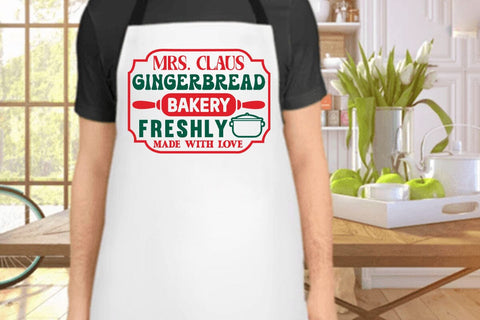 mrs claus gingerbread bakery freshly made with love SVG Angelina750 