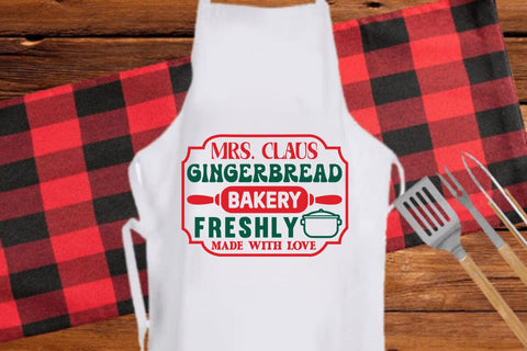 mrs claus gingerbread bakery freshly made with love SVG Angelina750 