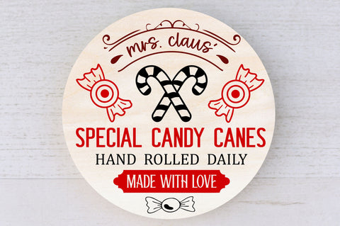 Mrs claus special candy canes SVG Design SVG Regulrcrative 