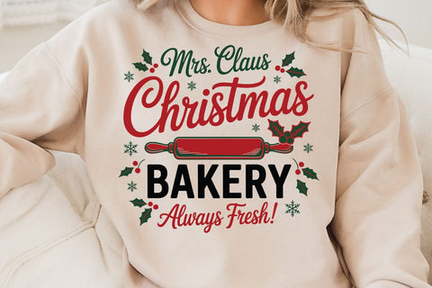 Mrsclaus Christmas Bakery SVG Angelina750 