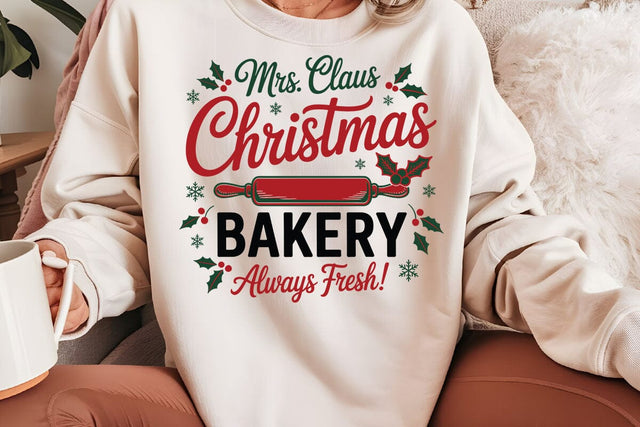 Mrsclaus Christmas Bakery SVG Angelina750 