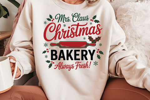 Mrsclaus Christmas Bakery SVG Angelina750 
