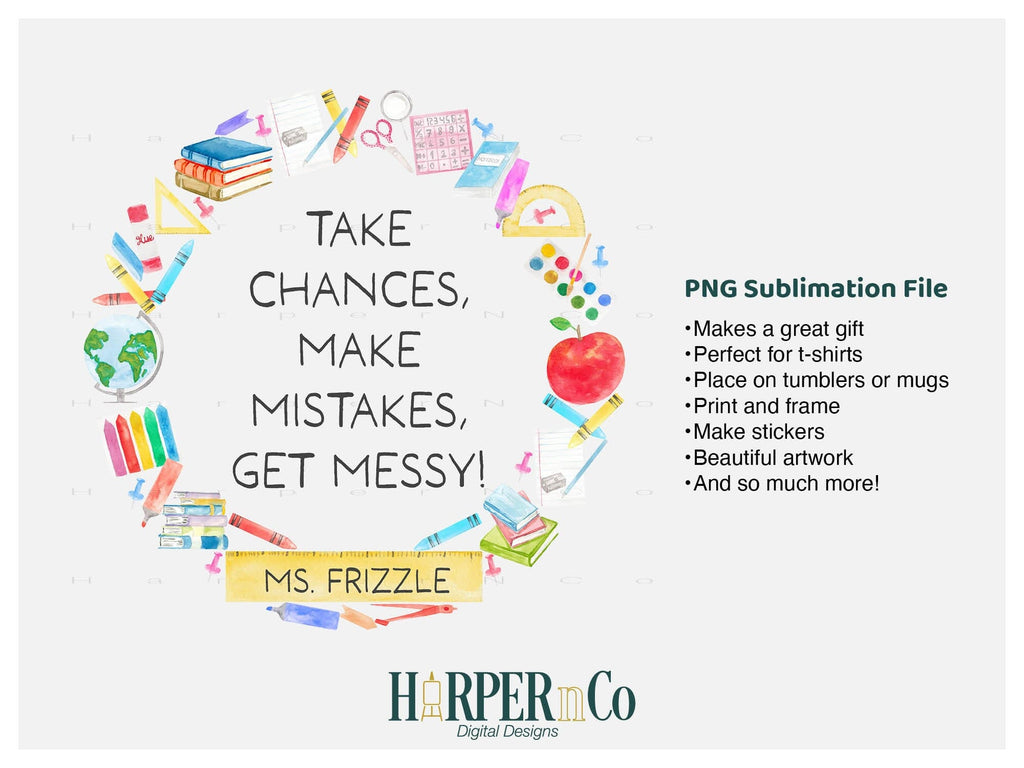 Ms Frizzle SVG PNG Cut EPS File - So Fontsy