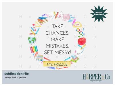 Ms Frizzle SVG PNG Cut EPS File SVG HarperNCo 