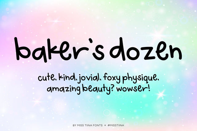 MTF Baker's Dozen Font Miss Tiina 