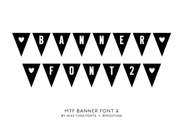MTF Banner Font 2 Font Miss Tiina 