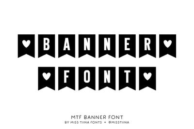 MTF Banner Font Font Miss Tiina 