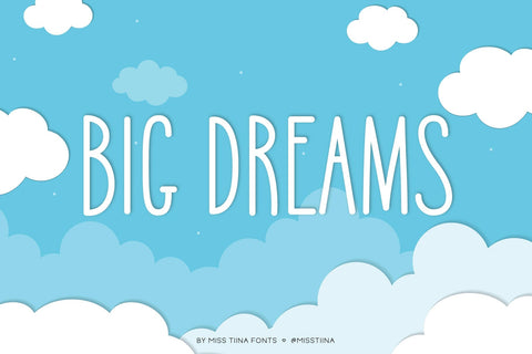 MTF Big Dreams Font Miss Tiina 