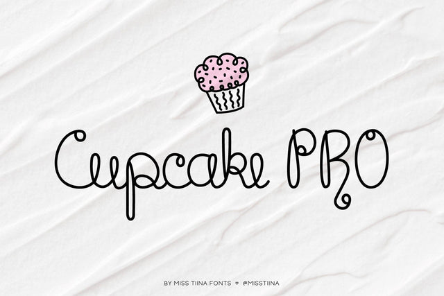 MTF Cupcake PRO Font Miss Tiina 