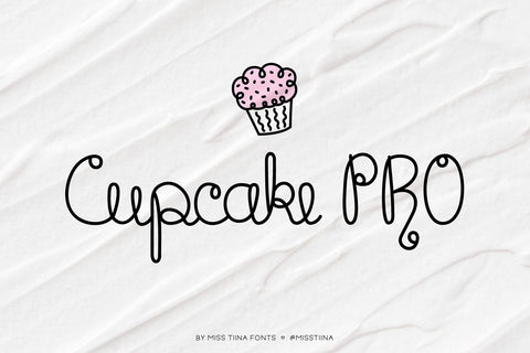 MTF Cupcake PRO Font Miss Tiina 