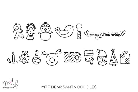 MTF Dear Santa PRO - Font Duo Font Miss Tiina 