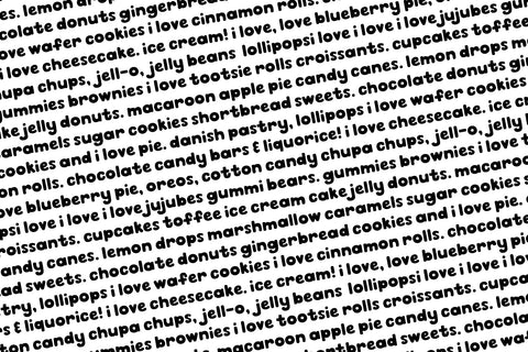 MTF Gummy Candies - Font Duo Font Miss Tiina 