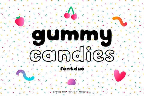 MTF Gummy Candies - Font Duo Font Miss Tiina 