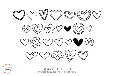MTF Heart Doodle 2 Font Miss Tiina 