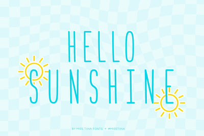 MTF Hello Sunshine Font Miss Tiina 