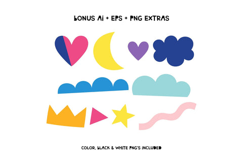 MTF Hip Hip Yay - SVG Color + Black Font Miss Tiina 